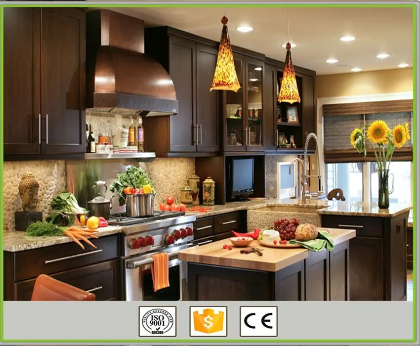 Latest black traditional kitchen cabinets factory 3