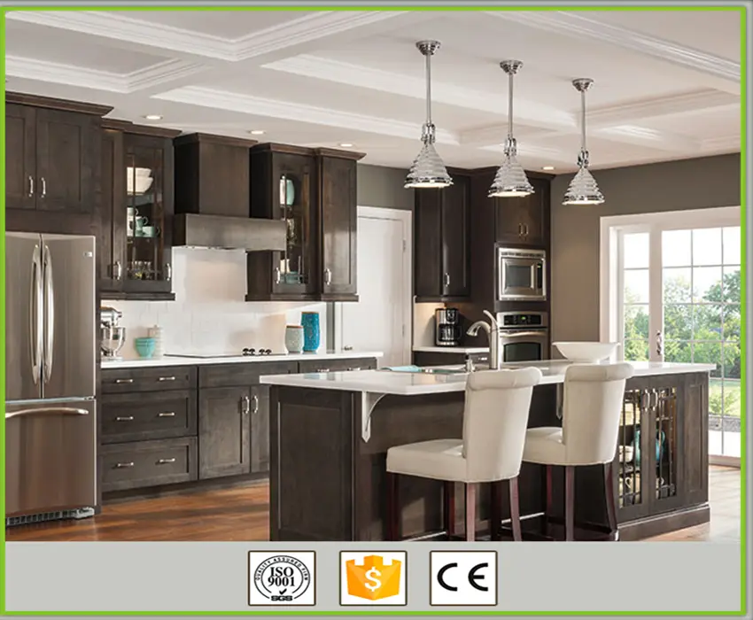 Latest black traditional kitchen cabinets factory 5