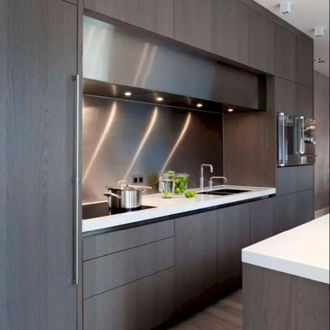 New Professional Designs Custom made Kitchen Cabinets Solid Wood Kitchen Cabinet Doors Manufacturer Direct Sale 1