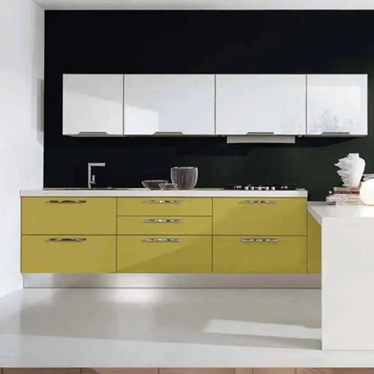 New modern stylewood open kitchen cabinet designs projects made in China 1