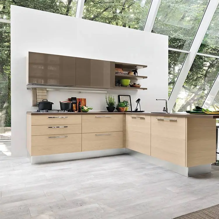 Modern style woodwhite kitchen cabinet designsapartment projects 1