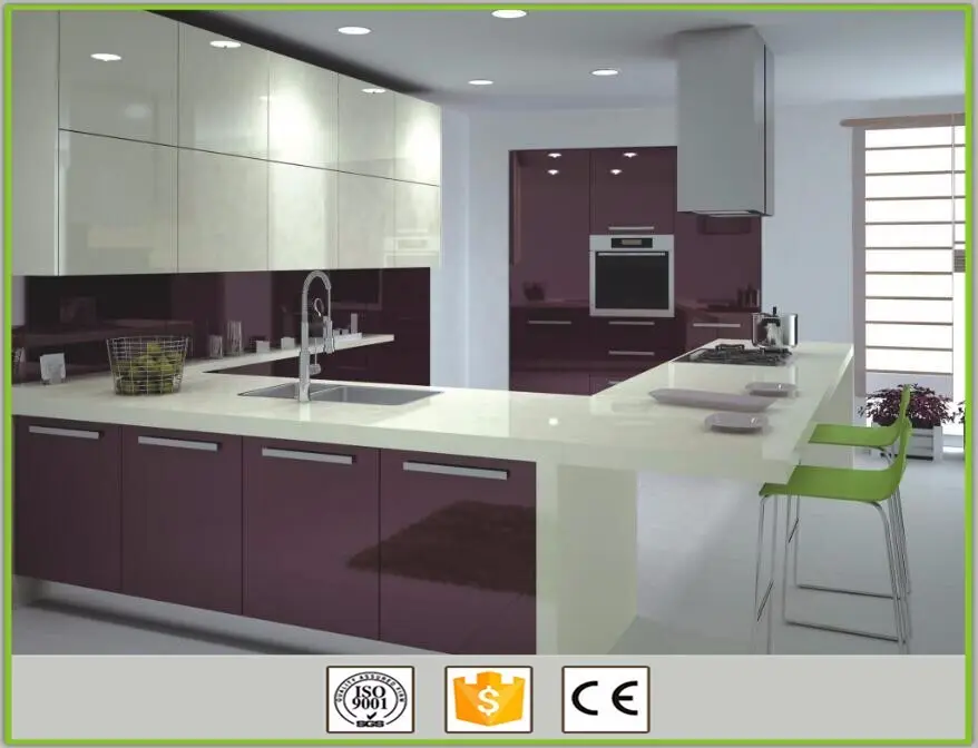 Y&r Furniture modern high gloss kitchen cabinets Suppliers2 4