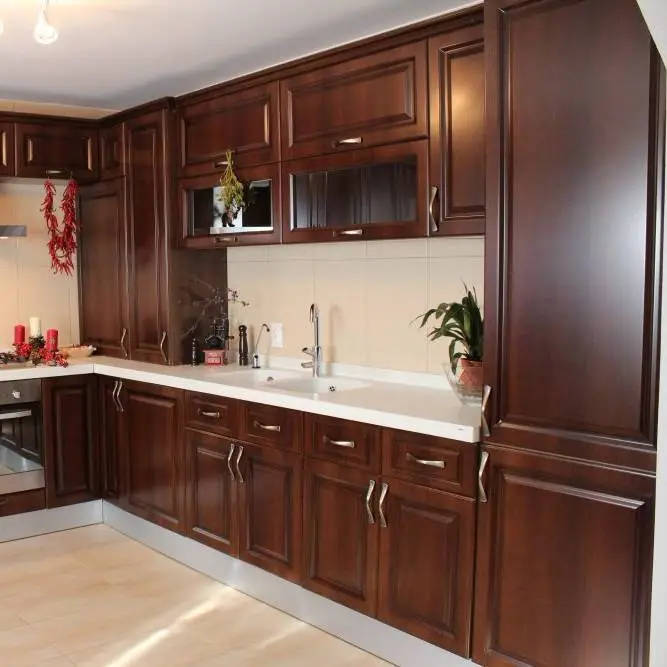 Modern American Stylecan custom made kitchen cabinet designs solid wood 1