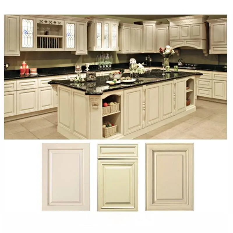 Antique Style New Model Wood Kitchen Cabinets for Sale from China Factory 1