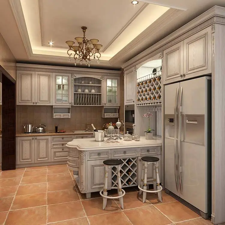 Kitchen Latest High Gloss Wood Solid Wood Base Cabinets Modern Graphic Design Handle & Knob Hotel Toe Kick 1