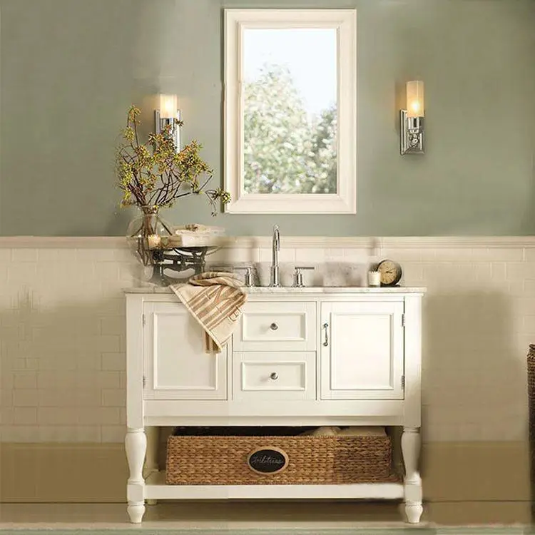 High End Double Sinks Home Bathroom Vanity Cabinet Sets 1