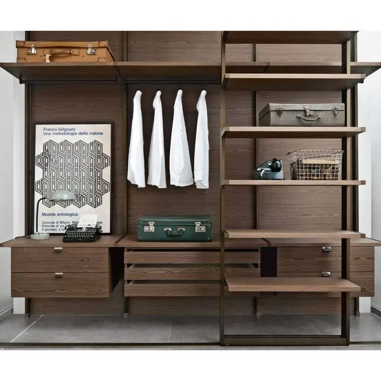 Designs Portable Clothes Organizer Closet Wood Wardrobe Cabinet Storage 1