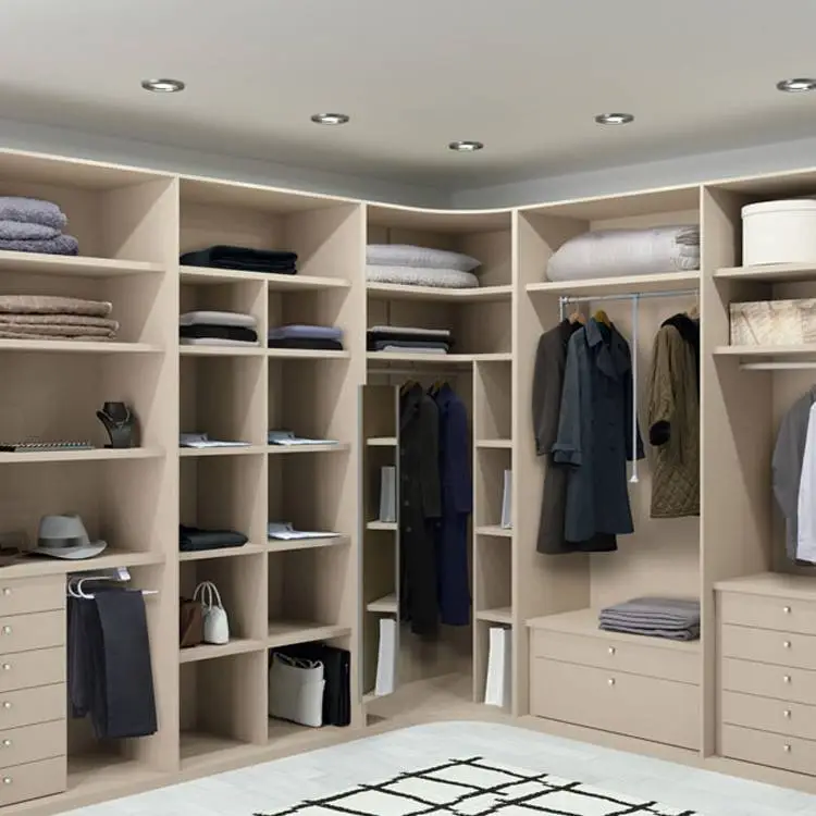 Home antique wood designs wardrobe cabinet cheap modern wall closet bedroom 1