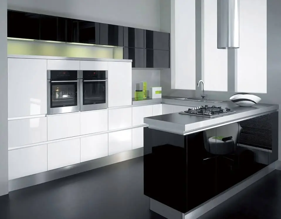 Y&r Furniture High-quality european style modern high gloss kitchen cabinets for business33 4