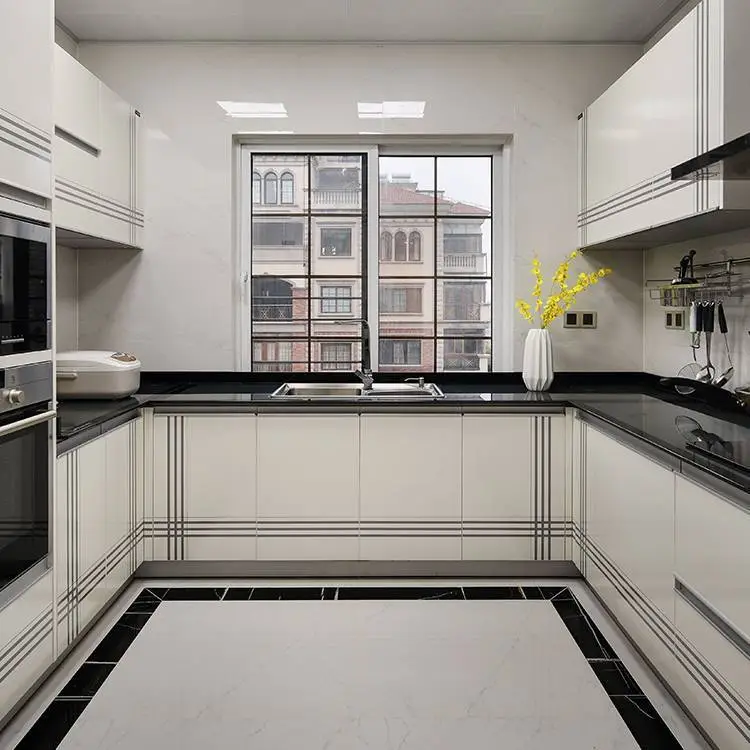 Lacquer Kitchen Cabinet Modern Designs Hot Selling Modular Wood Kitchen Cabinet 1