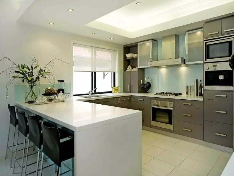 Y&r Furniture modern high gloss kitchen cabinets manufacturers 2