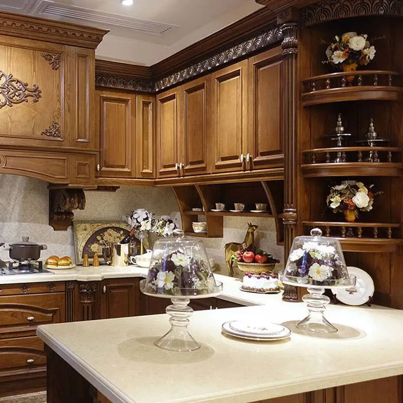 Kitchen cabinet manufacturers overall kitchen South American cherry solid wood cabinets American overall cabinets custom made 1