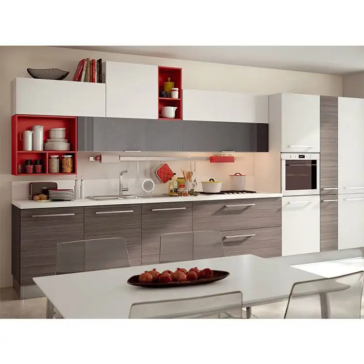 Y&R Furniture Dark Wood Kitchen Cabinets Modern Assemble Or Knock Down Dark Wood Kitchen Cabinets Modernsuppliers 2