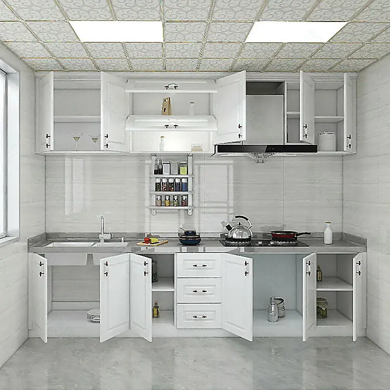 Dark Wood Modern Kitchen Cabinets Assemble Or Knock Down 20-45 Daysfor Sale 2
