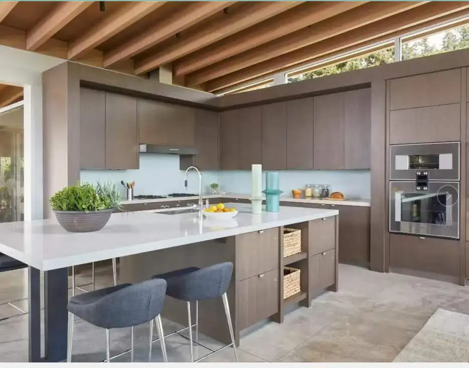 Professional Modern White Wood Kitchen Cabinets Price List 2