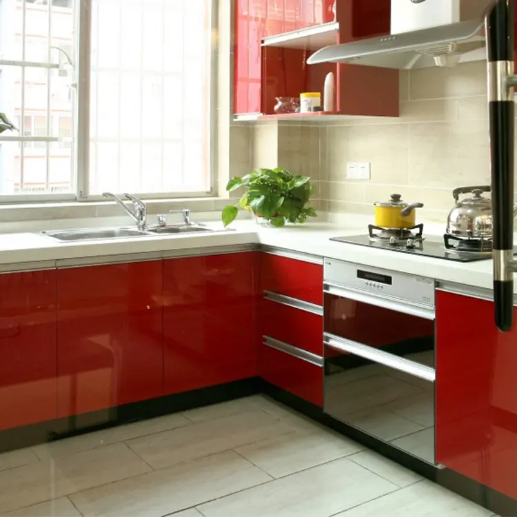 Latest Modern Solid Wood Kitchen Cabinets Company 2