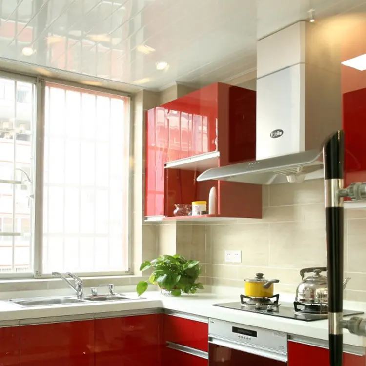 Latest Modern Solid Wood Kitchen Cabinets Company 5