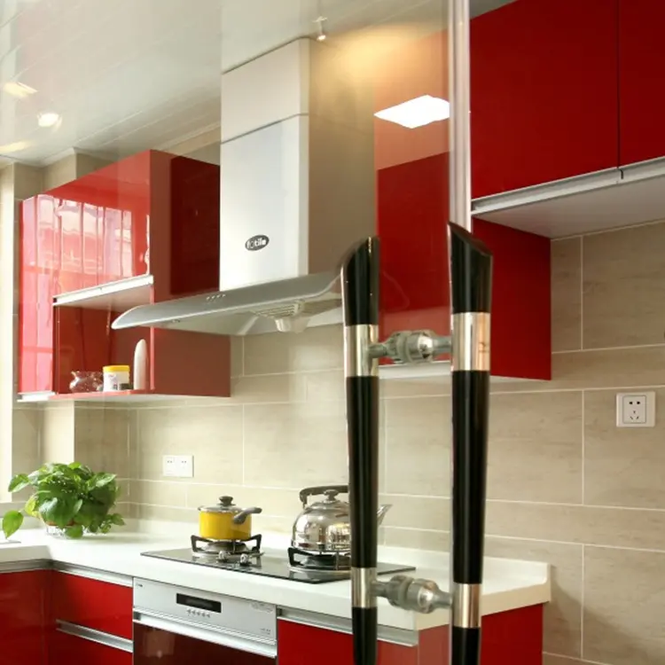 Latest Modern Solid Wood Kitchen Cabinets Company 3