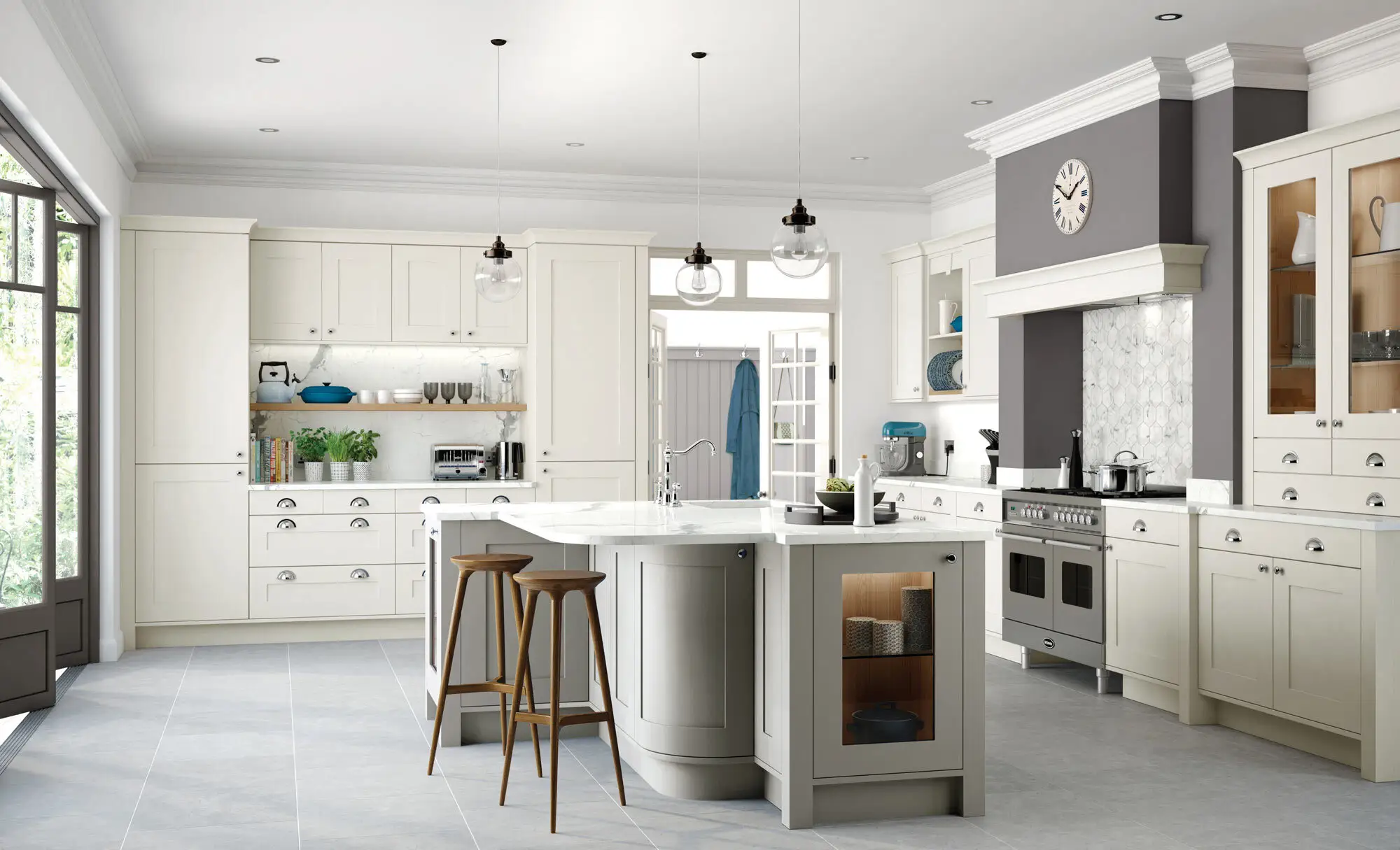 High-quality Modern Natural Wood Kitchen Cabinets Factory 4