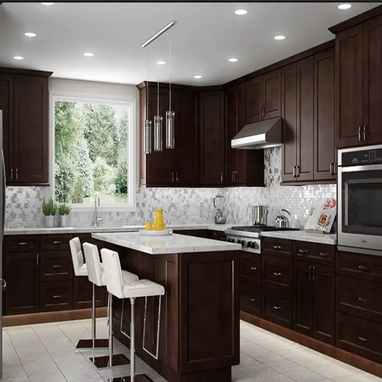 Expresso All Wood RTA Kitchen Cabinet 1