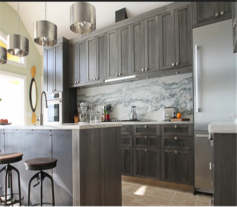 Grey Glaze Solidwood Shaker Cabinet made in Vietnam 1
