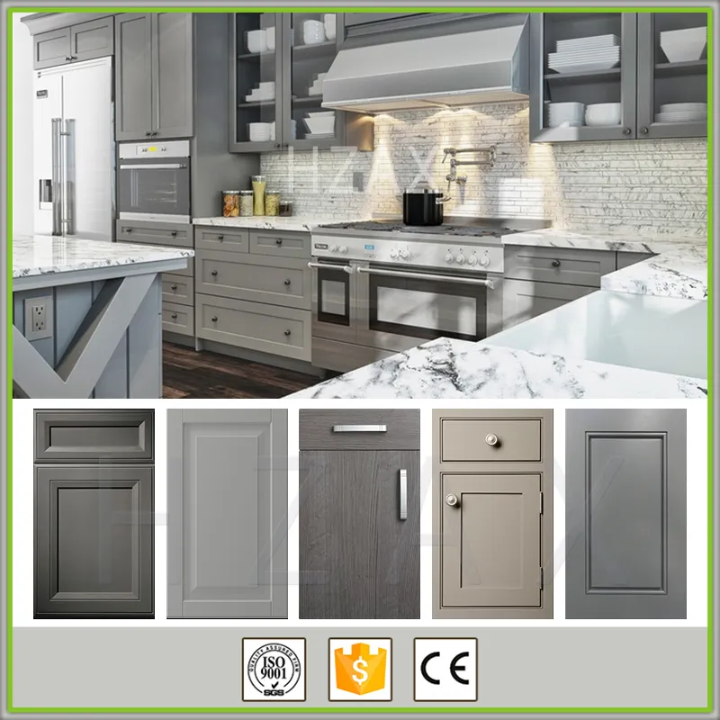 Y&R Furniture Custom Modern Kitchen Cabinets Maple/Oak/Solid Wood/MDF/melaminated Particle Board/PVC/ Polywoodfactory 5