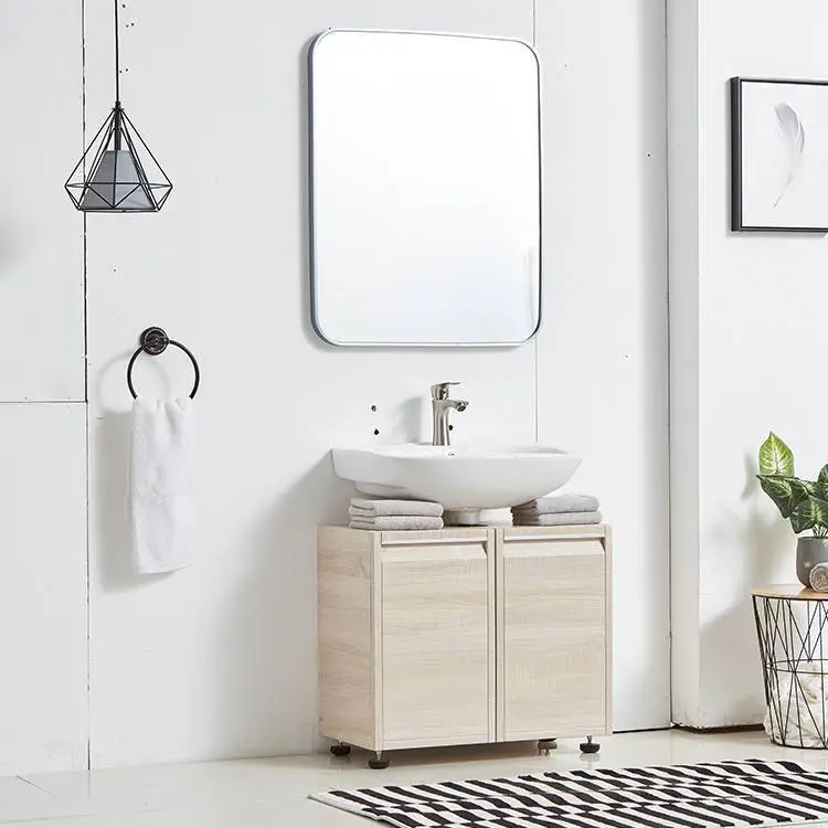 Small modern minimalist washbasin wall hanging bathroom cabinet vanity4 1