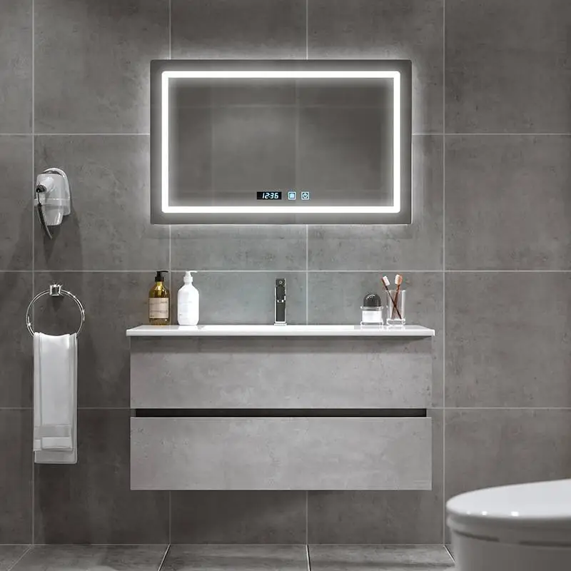 Nordic bathroom vanity modern minimalist bathroom washstand wall cabinet washbasin cabinet combination 1