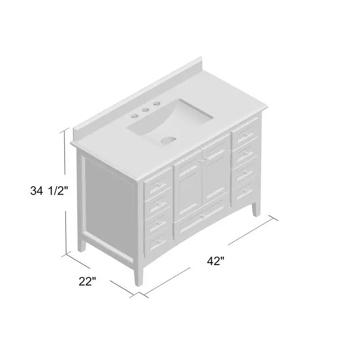 Classic Bathroom Cabinet L/C - - Y&R Furniture 3