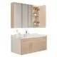 Bathroom Cabinet Modern Maple/Oak/Solid Wood/MDF/melaminated Particle Board/PVC/ Polywoodfactory 2