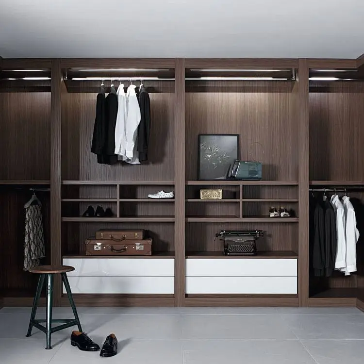 Wood Kids Closet Wardrobe Designs Bedrooms Wall Solid 2 Door Solid Bedroom Furniture Wooden Modern Panel 1