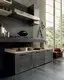 Latest black modern cabinet factory 5