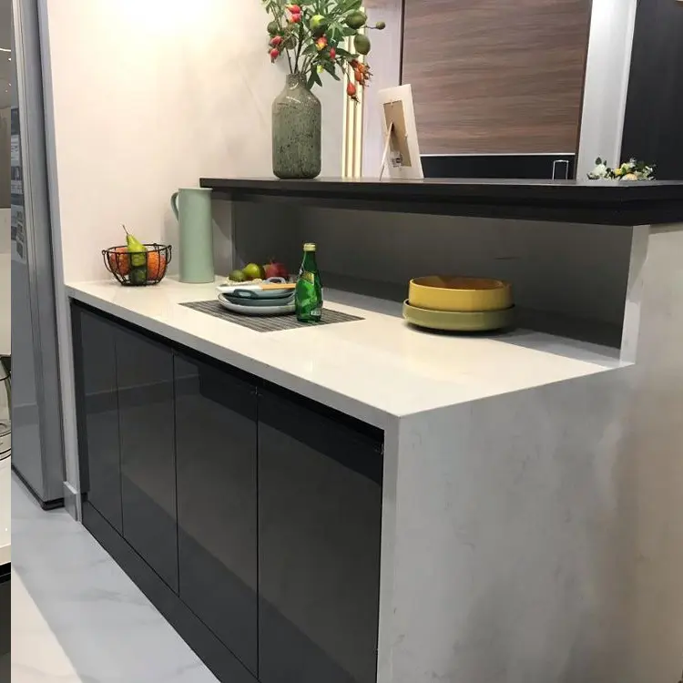 Dark Wood Modern Kitchen Assemble Or Knock Downwholesale 3