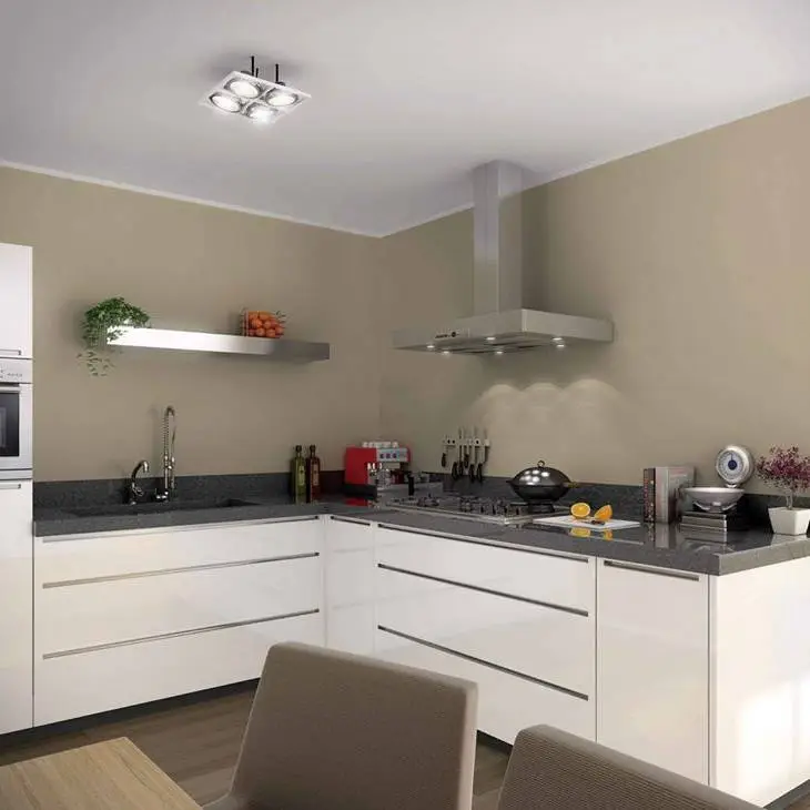 European Style Modern Simple Designs MDF Melamine Kitchen Cabinet 1