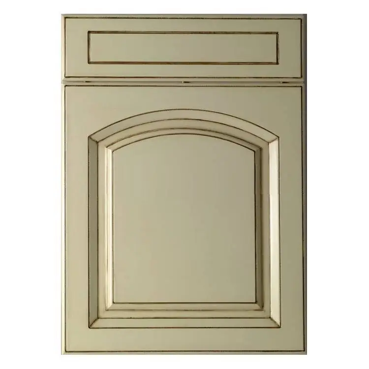 OEM Thermofoil kitchen cabinet door high gloss vinyl wrapped doors 1