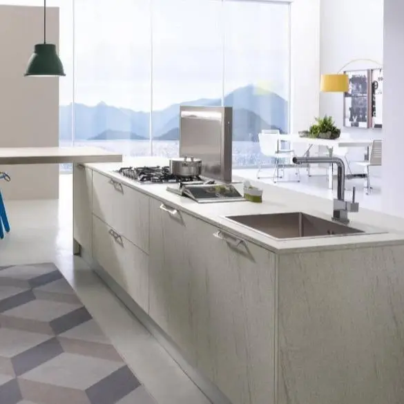 Simple Designs Modern Wooden Wall Kitchen Cabinet 1