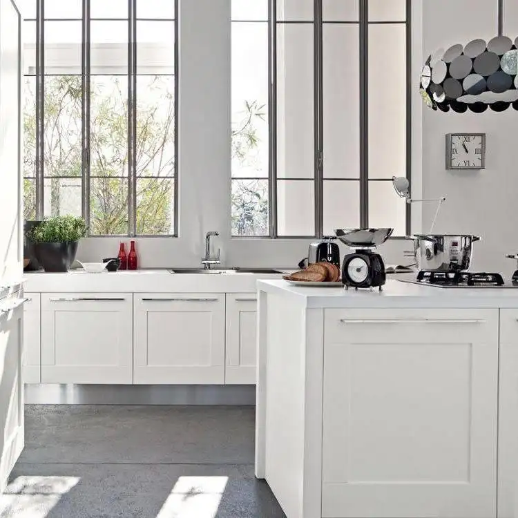 Modern Rustic Wood Kitchen Cabinets L/C by Y&R Furniture 2