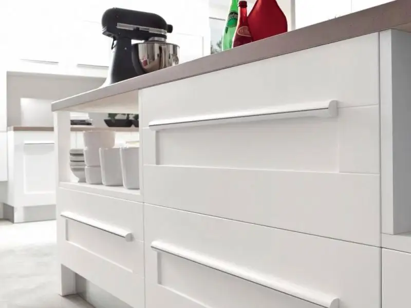 Modern Rustic Wood Kitchen Cabinets L/C by Y&R Furniture 3