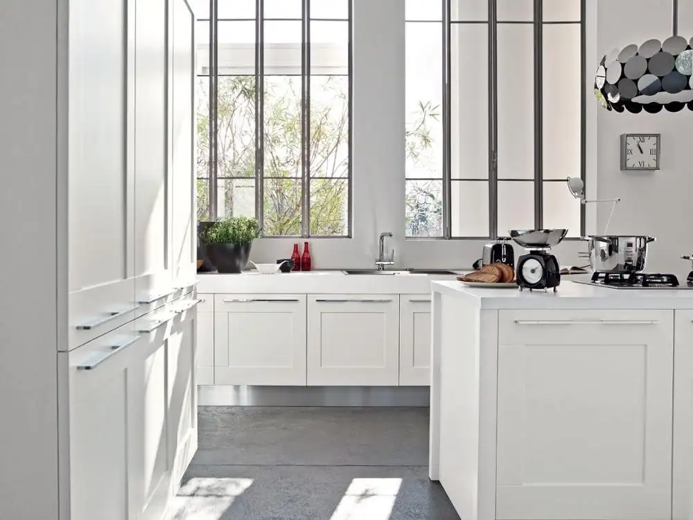 Latest european style modern high gloss kitchen cabinets manufacturers 4