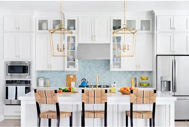 Modern Kitchen with Wood Cabinets Assemble Or Knock Down by Y&R Furniture 4