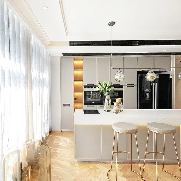 Modern Cabinet Design Price Maple/Oak/Solid Wood/MDF/melaminated Particle Board/PVC/ Polywood 4
