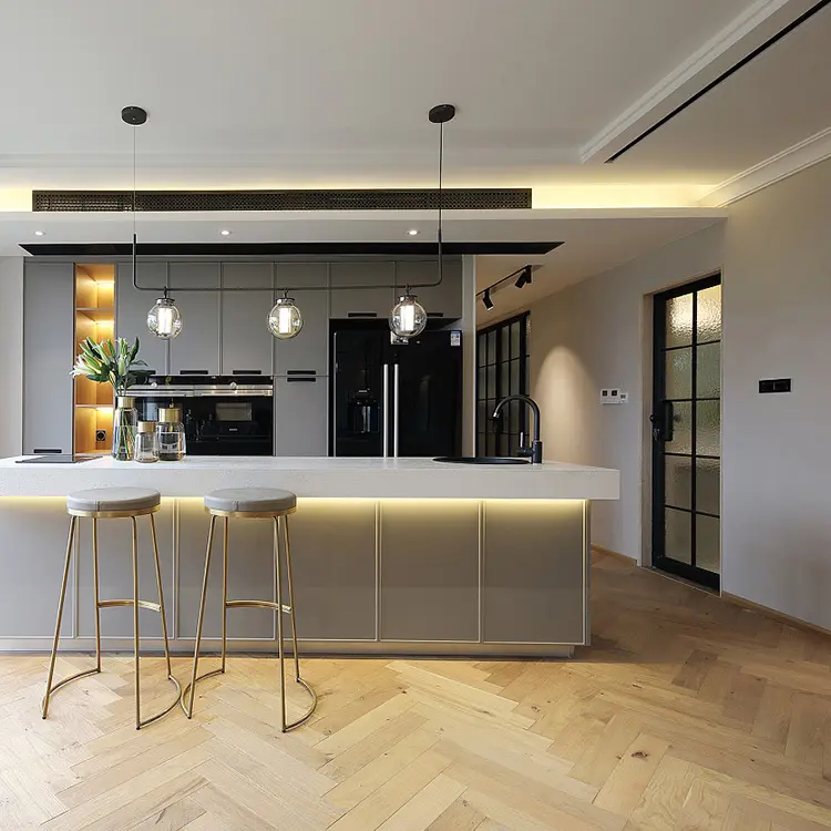 Modern Cabinet Design Price Maple/Oak/Solid Wood/MDF/melaminated Particle Board/PVC/ Polywood 5