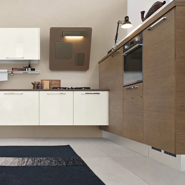 Wood and White Modern Kitchen T/T 20-45 Dayssuppliers 3