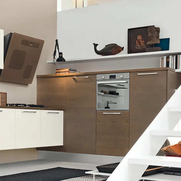 Wood and White Modern Kitchen T/T 20-45 Dayssuppliers 4