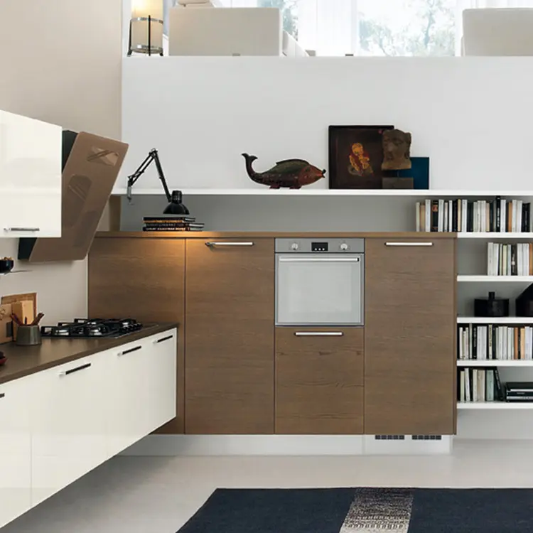 Wood and White Modern Kitchen T/T 20-45 Dayssuppliers 5