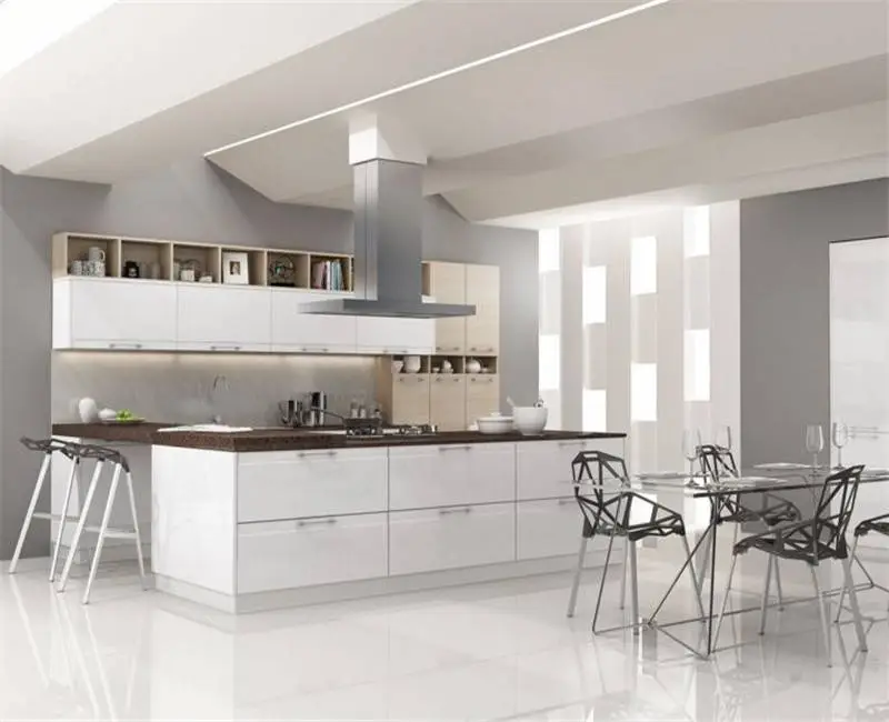 L Shaped Modular Thermofoil Kitchen Cabinets Simple Designs Images For Small Kitchen 1