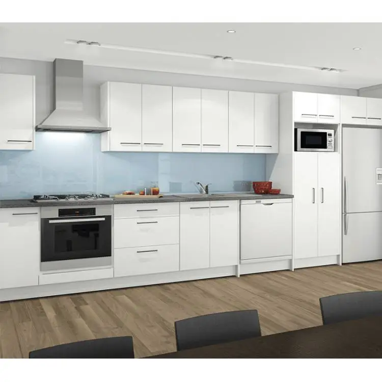 Melamine rta kitchen cabinet modern solid wood Hot selling wooden kitchen cabinet 1
