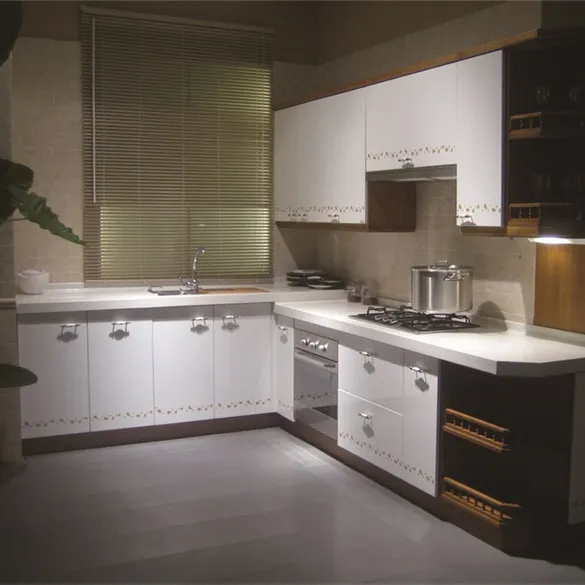 Latestnatural Wood Kitchen Cabinets Modern T/T Assemble Or Knock Down 3