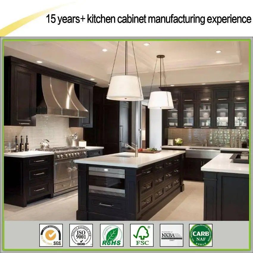High Quality Maple Wood Painted Kitchen Cabinet from China Factory 1