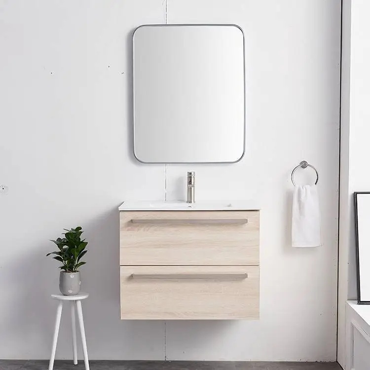 Modern minimalist washbasin wall hanging bathroom cabinet vanity 1